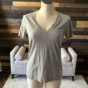V Neck Low Cut Women’s Grey Shirt Rag & Bone